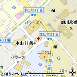 BEEF IMPACT 旭川パワーズ店周辺の地図