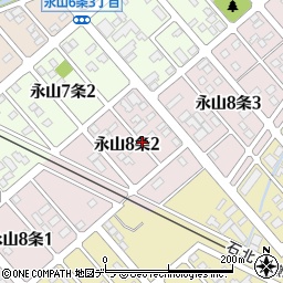 北海道旭川市永山８条2丁目周辺の地図