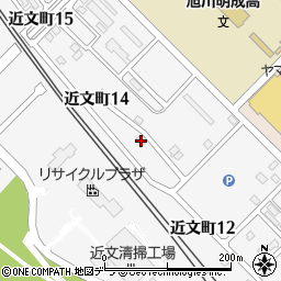 北海道旭川市近文町13丁目28周辺の地図