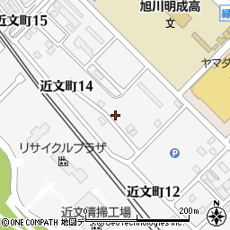 北海道旭川市近文町13丁目16周辺の地図