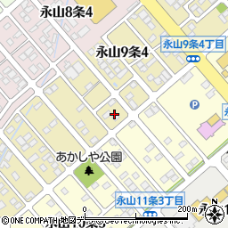 北海道旭川市永山９条4丁目10周辺の地図