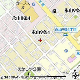 北海道旭川市永山９条4丁目周辺の地図