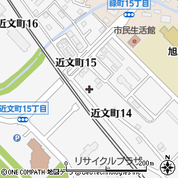 北海道旭川市近文町15丁目3周辺の地図