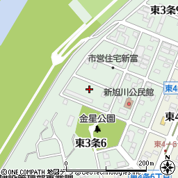 北海道旭川市東３条周辺の地図