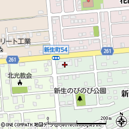 北海道職員愛誠寮周辺の地図