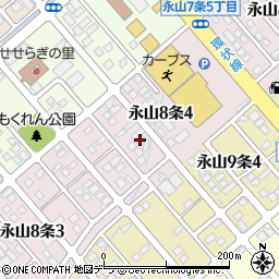 カーブス旭川永山店周辺の地図