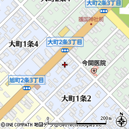 松屋旭川大町店周辺の地図