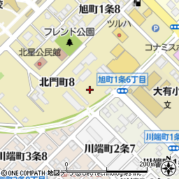 〒070-0825 北海道旭川市北門町の地図