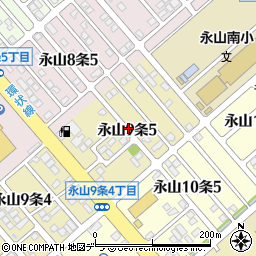 北海道旭川市永山９条5丁目周辺の地図