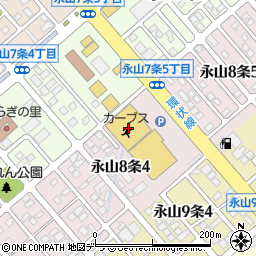 ダイソー旭川永山アスパ店周辺の地図