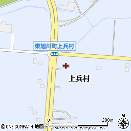 セイコーマート東旭川上兵村店周辺の地図