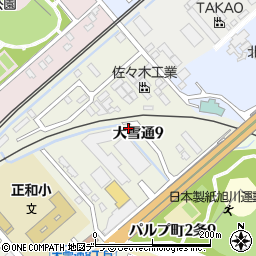 旭川合同自動車株式会社　タクシーコールセンター周辺の地図