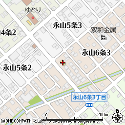 セブンイレブン旭川永山６条店周辺の地図