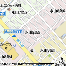 北海道旭川市永山８条5丁目周辺の地図