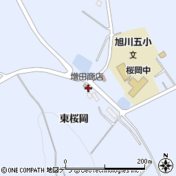 北海道旭川市東旭川町東桜岡114周辺の地図