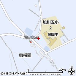 北海道旭川市東旭川町東桜岡73-5周辺の地図