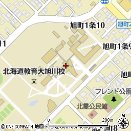 北海道教育大学　旭川校周辺の地図