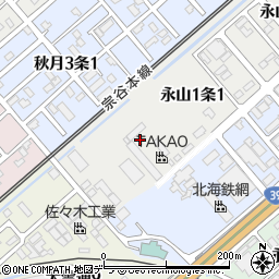 〒079-8411 北海道旭川市永山１条の地図