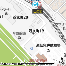 北海道旭川市近文町周辺の地図