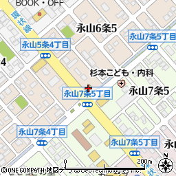 すき家旭川永山店周辺の地図