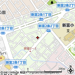 旭川新富郵便局 ＡＴＭ周辺の地図