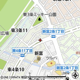 東4ー11周辺の地図