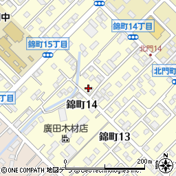 熊ッ子チェーン錦町店周辺の地図