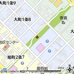 澤井商事株式会社旭川支店　灯油配送センター周辺の地図