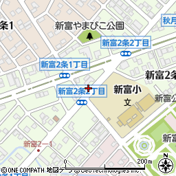 北海道旭川市新富２条周辺の地図