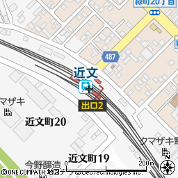 近文駅周辺の地図