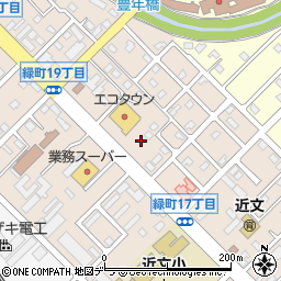 北海道新聞販売所　奥山販売所周辺の地図