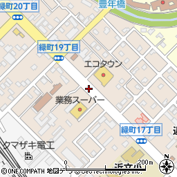北海道旭川市緑町周辺の地図