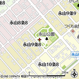 北海道旭川市永山９条8丁目周辺の地図