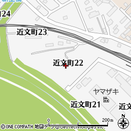 北海道旭川市近文町22丁目周辺の地図