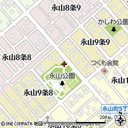 永山公園トイレ周辺の地図