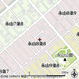 北海道旭川市永山８条8丁目周辺の地図
