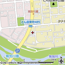 とん田サクル周辺の地図