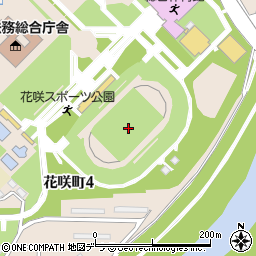 旭川市花咲スポーツ公園陸上競技場周辺の地図