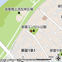 新富エンゼル公園トイレ周辺の地図