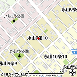 北海道旭川市永山９条10丁目周辺の地図