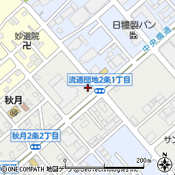 石垣電材株式会社　旭川営業所周辺の地図