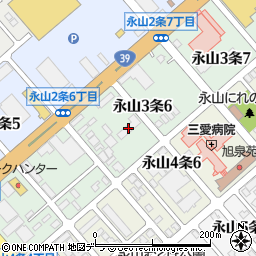 北海道エネルギー道北支店・旭川車検センター周辺の地図