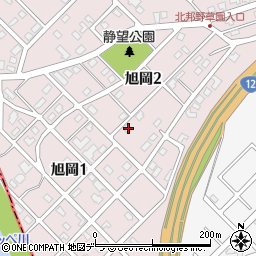 北海道旭川市旭岡2丁目4-17周辺の地図