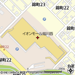 ジーユーイオンモール旭川西店周辺の地図