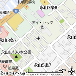 株式会社ヤクルト北北海道　永山南センター周辺の地図