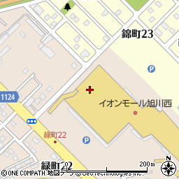 チュチュアンナ　イオンモール旭川西店周辺の地図