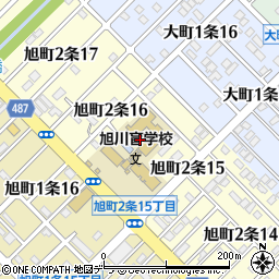 北海道旭川盲学校周辺の地図