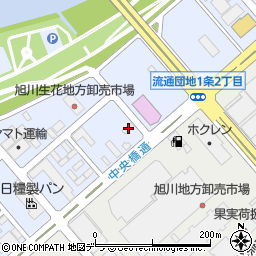 北海道旭川市流通団地２条2丁目37周辺の地図