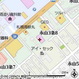 ダイナム旭川店周辺の地図