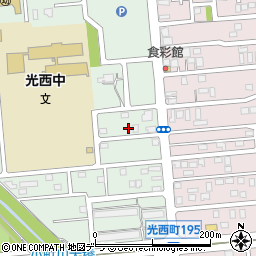 北海道北見市光西町186-9周辺の地図